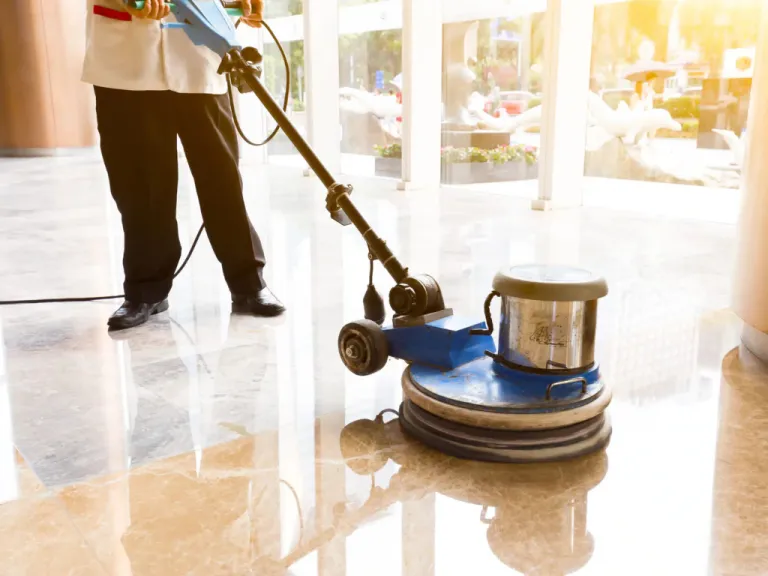 Office floor cleaning